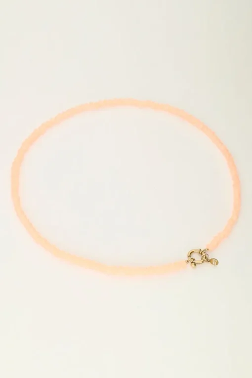 Oranje Kralenketting Met Slotje