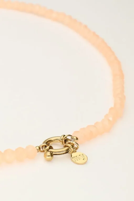 Oranje Kralenketting Met Slotje