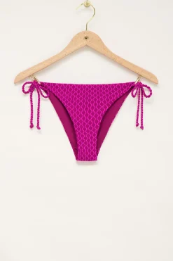 Paars Bikini Broekje Met Zigzag Print