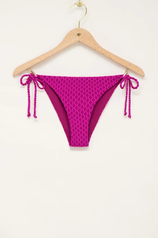 Paars Bikini Broekje Met Zigzag Print