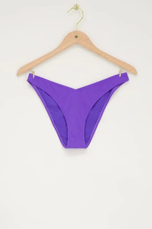 Paars Bikinibroekje Met Zigzag