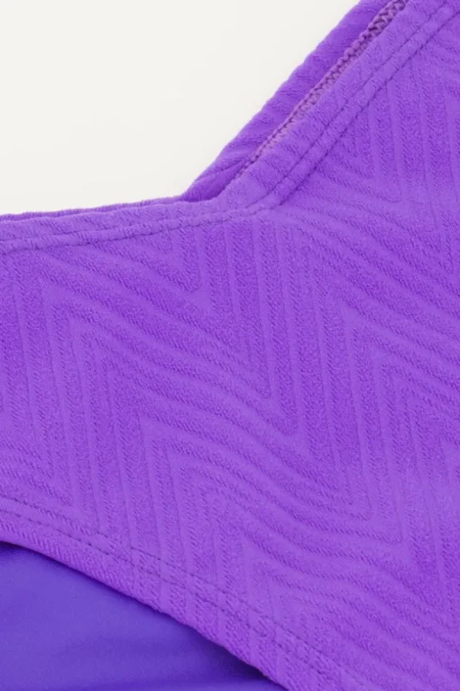 Paars Bikinibroekje Met Zigzag