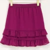 Paars Rokje Met Ruffles
