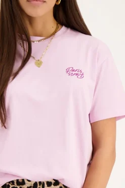 Paars T-shirt ''Paris Paris''