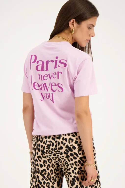 Paars T-shirt ''Paris Paris''