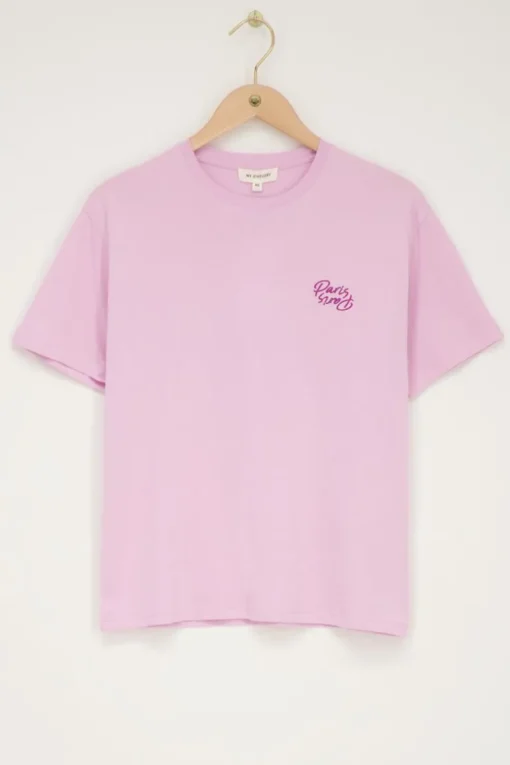 Paars T-shirt ''Paris Paris''