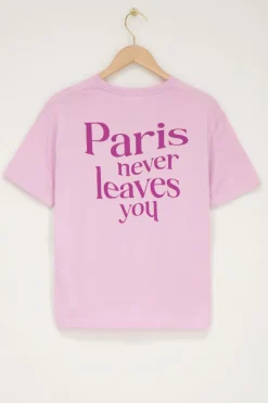 Paars T-shirt ''Paris Paris''