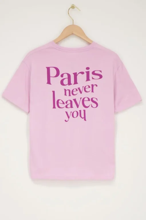 Paars T-shirt ''Paris Paris''