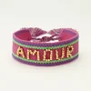 Paarse Bohemian Armband Amour