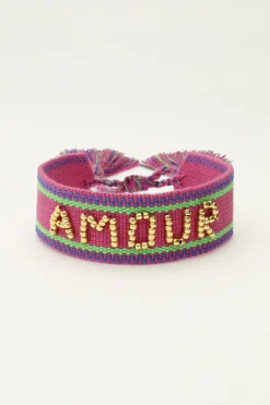 Paarse Bohemian Armband Amour