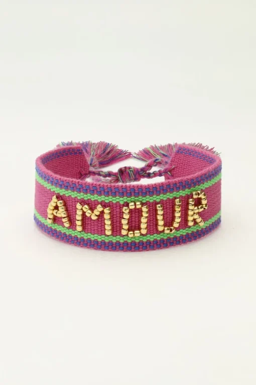 Paarse Bohemian Armband Amour