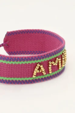 Paarse Bohemian Armband Amour