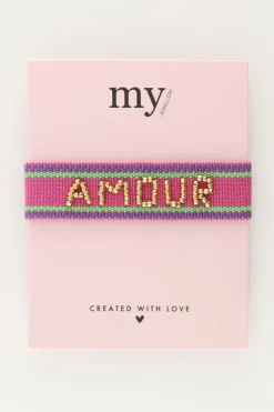 Paarse Bohemian Armband Amour