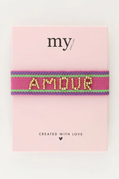 Paarse Bohemian Armband Amour
