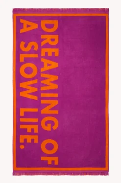 Paarse Handdoek ''Slow Life''