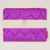 Paarse Metallic Laptop Hoes Met Hartjes Patroon