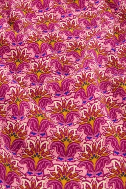 Paarse Midi Jurk Met Paisley Print
