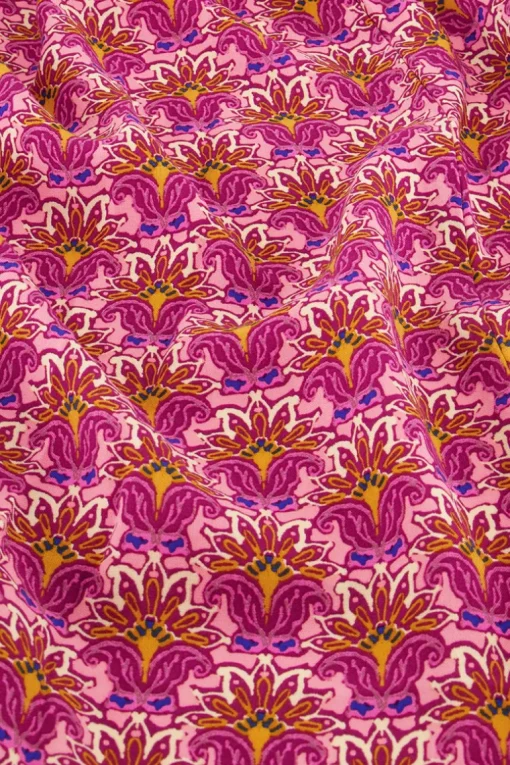 Paarse Midi Jurk Met Paisley Print