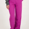 Paarse Pantalon Met Elastiek