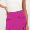 Paarse Skort Met Zakken