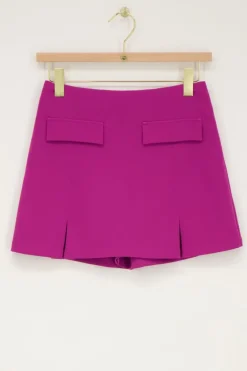 Paarse Skort Met Zakken