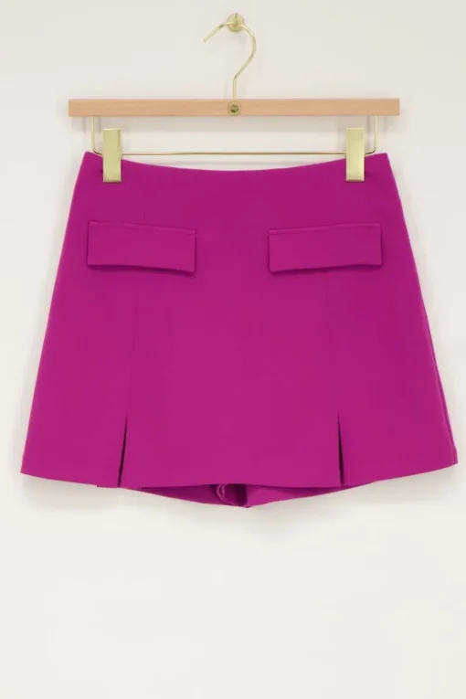 Paarse Skort Met Zakken