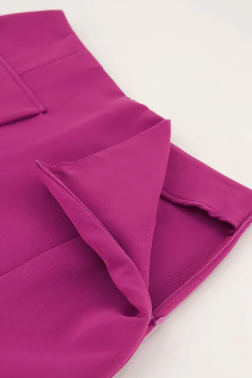 Paarse Skort Met Zakken