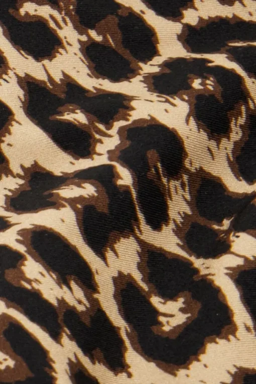 Panterprint Bikini Broekje Met Strikbandjes