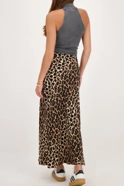 Panterprint Midi Skirt