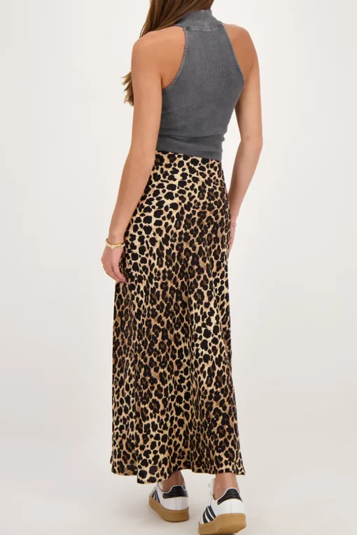 Panterprint Midi Skirt