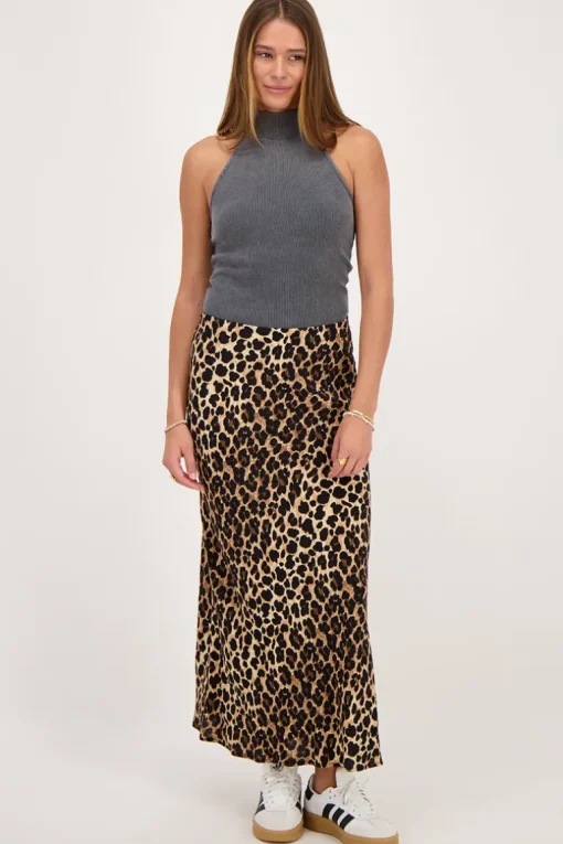 Panterprint Midi Skirt