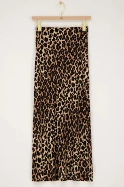 Panterprint Midi Skirt