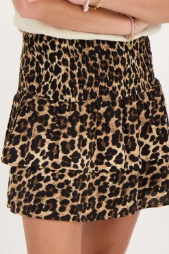 Panterprint Rokje Met Ruffles
