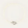 Parel Kralen Armband Met Slotje