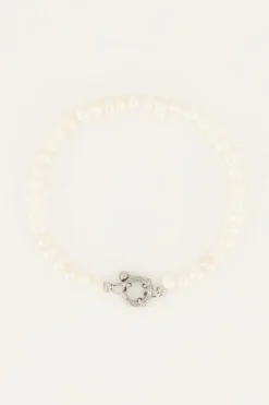 Parel Kralen Armband Met Slotje