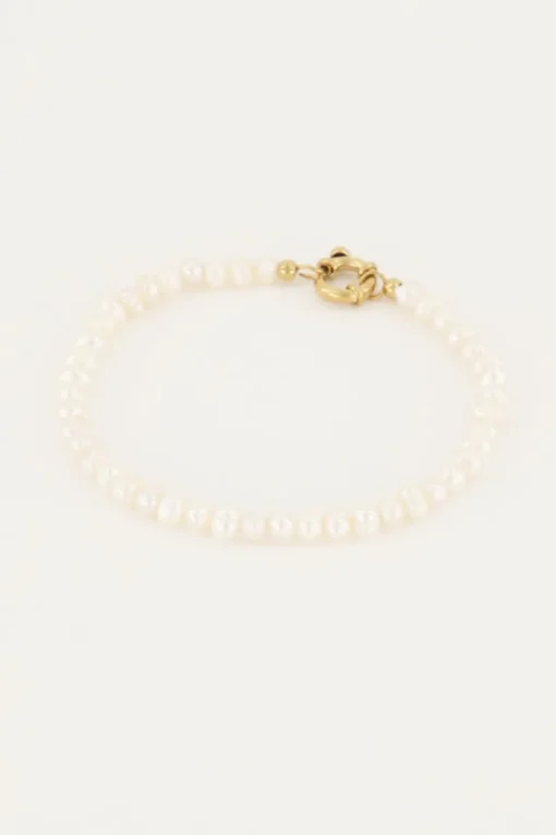 Parel Kralen Armband Met Slotje