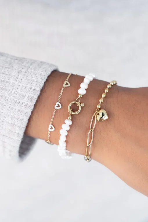 Parel Kralen Armband Met Slotje
