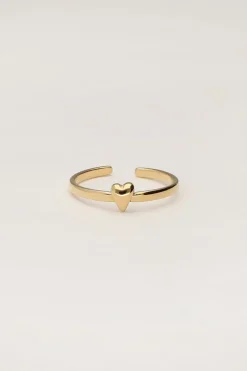 Pink Ring Met Klein Hartje