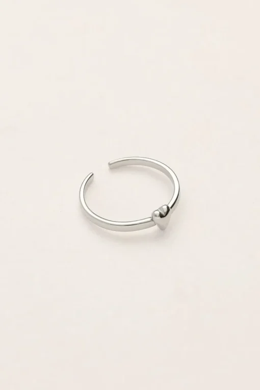 Pink Ring Met Klein Hartje