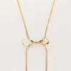 Platte Schakelketting Met Strik