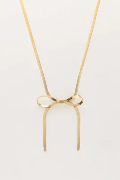 Platte Schakelketting Met Strik