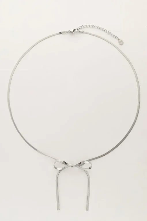 Platte Schakelketting Met Strik