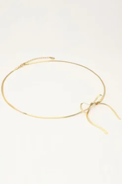 Platte Schakelketting Met Strik