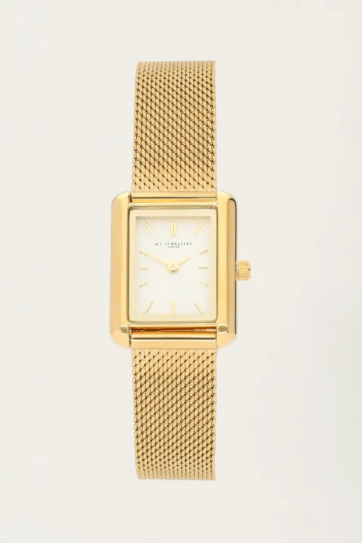 Rechthoekig Horloge Met Fijne Schakelband
