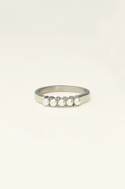 Ring Met 5 Parels