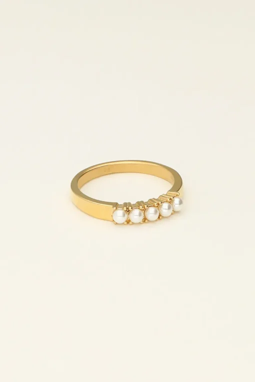 Ring Met 5 Parels