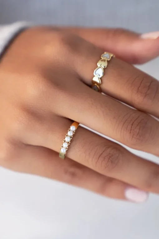 Ring Met 5 Parels