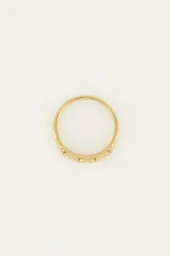 Ring Met Bloemen & Steentjes