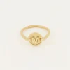 Ring Met Cirkel & Initial