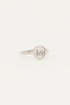 Ring Met Cirkel & Initial